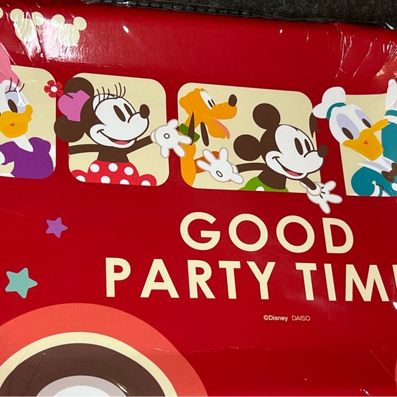 Mickey Mouse & Friends Bus Shaped Paper Plate Pack of 5 Japan Disney Kawaii - Picture 3 of 8